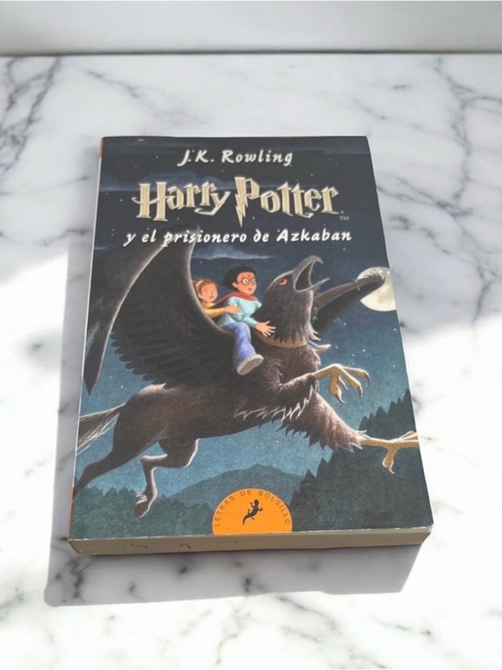 Harry Potter y el prisionero de Azkaban - Tapa negra con ilustración